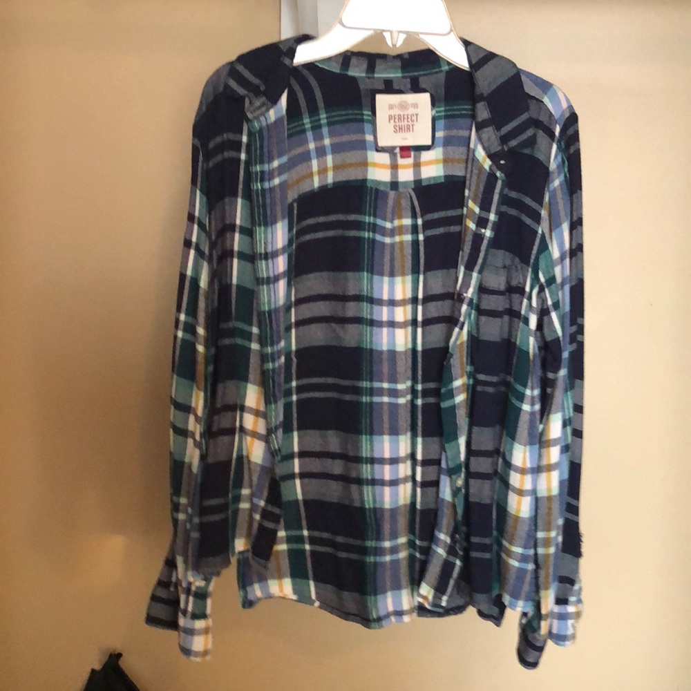 Plaid flannel shirt